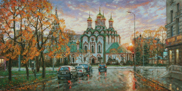 Комсомольский проспект поздней осенью