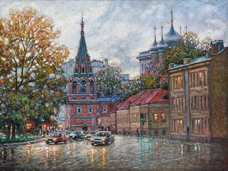 2020г., Б. Полянка ул., х.м., 60х80см., автор Разживин Игорь, сайт: <a href="http://www.rivart.ru">www.rivart.ru</a>