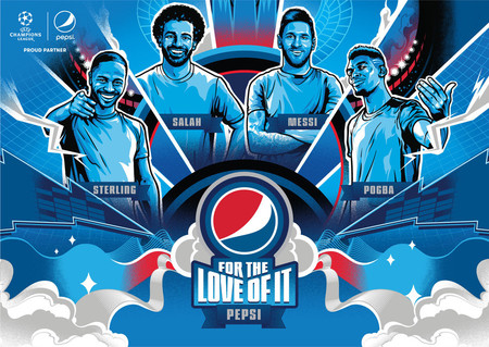 Участниками новой кампании Pepsi® стали Месси, Салах, Погба и Стерлинг — фото 1