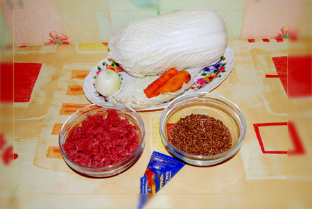 Голубцы из пекинской капусты с гречкой и мясом — фото 2