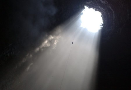 Экстрим и ласточки: пещера Sótano de las Golondrinas в Мексике — фото 9