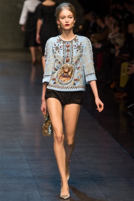 Dolce & Gabbana осень-зима 2013-2014 – когда всего слишком много — фото 41