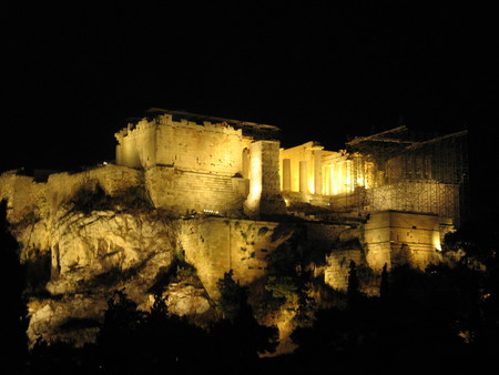 ночной Акрополь