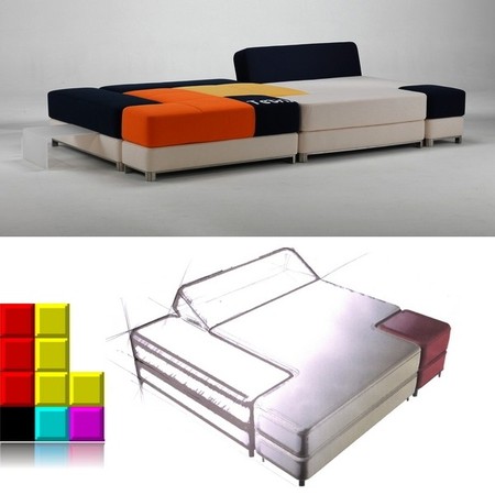 Модульный диван Tetris couch для тех, кто обожает перестановки. — фото 4