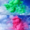 Рукотворные цветные облака от Роба и Никки Картер